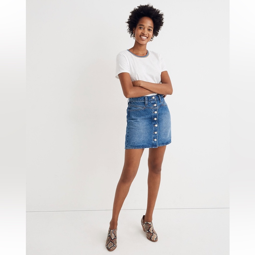 Madewell mini jean skirt blue excellent condition